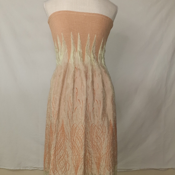 Lapis strapless dress. OS. Good used condi… - Picture 2 of 4